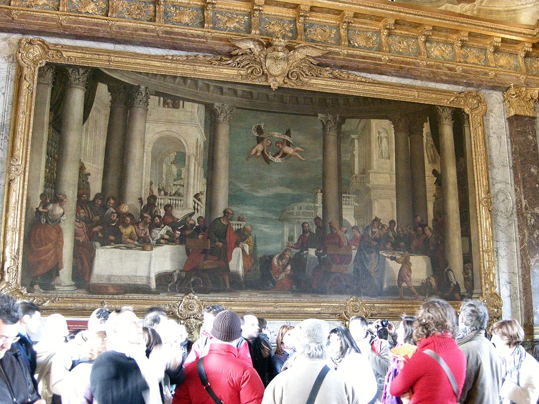 Paris Versailles 15 Hercules Salon Painting - Paolo Veronese Feast in the House of Simon 1570 